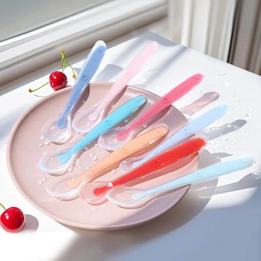 Cuillères Bébé Silicone x2