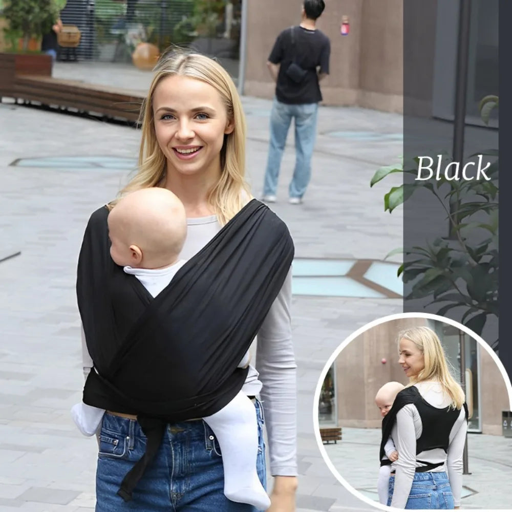 Porte-Bébé Écharpe Ergonomique – Portage Ventral Confort & Allaitement – Nouveau-né à 36 Mois