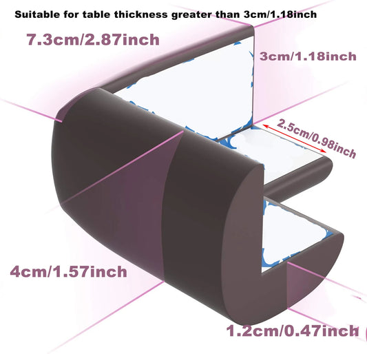 Coins de Table Sécurisés Anti-Choc – Sans Perçage