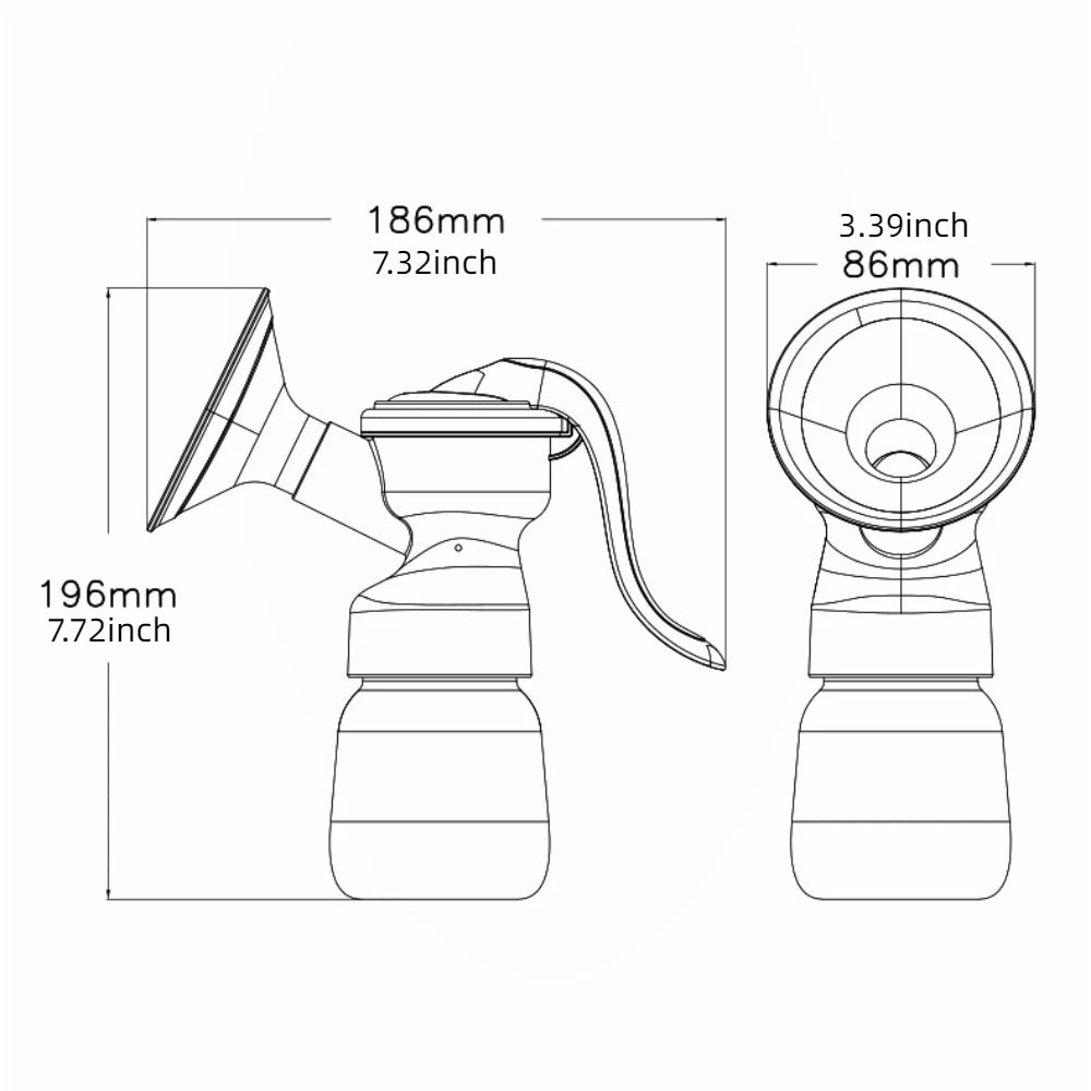 Tire-Lait Manuel avec Biberon 180ml