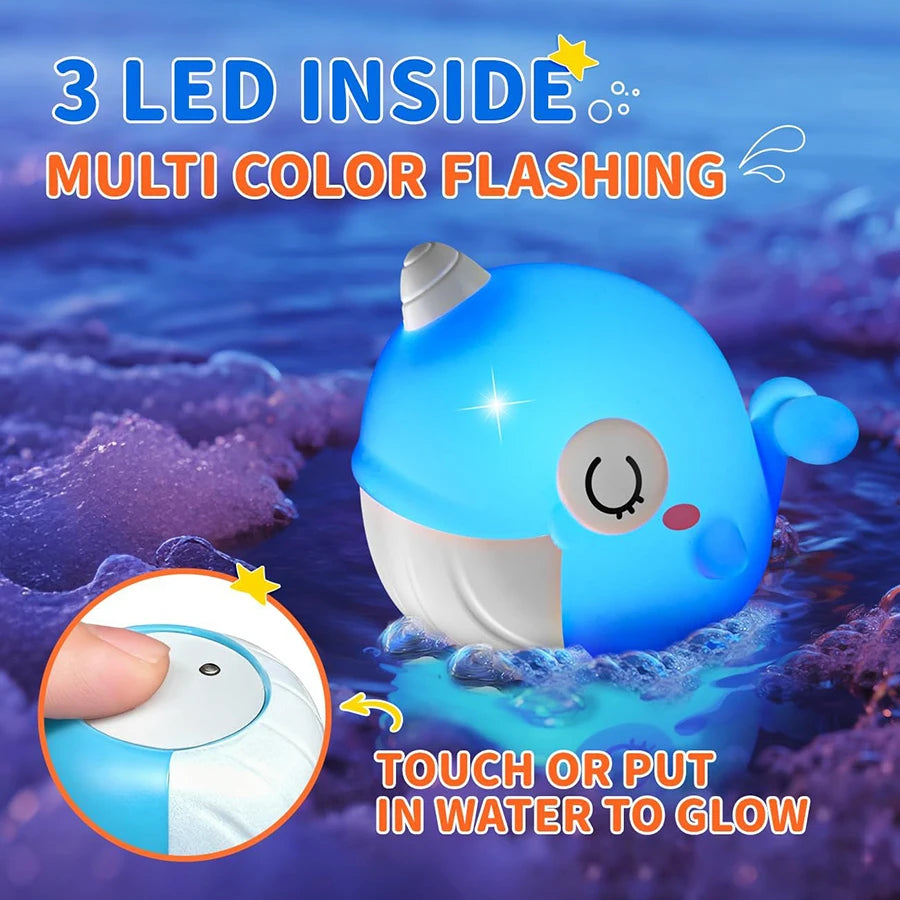 Jouets de Bain Lumineux Animaux Marins – LED Automatique