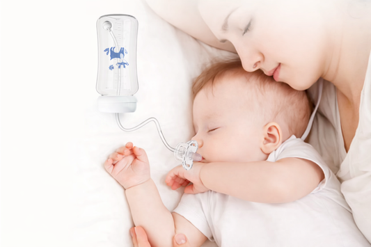 Biberon mains libres et relais allaitement