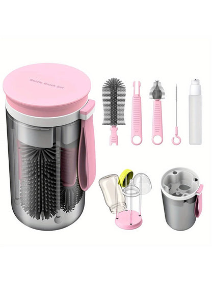Kit Brosse Biberon Portable – Égouttoir & Accessoires