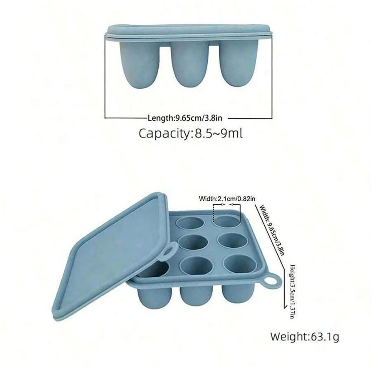 Mini Moule en Silicone pour Portions Fruits & Lait Maternel