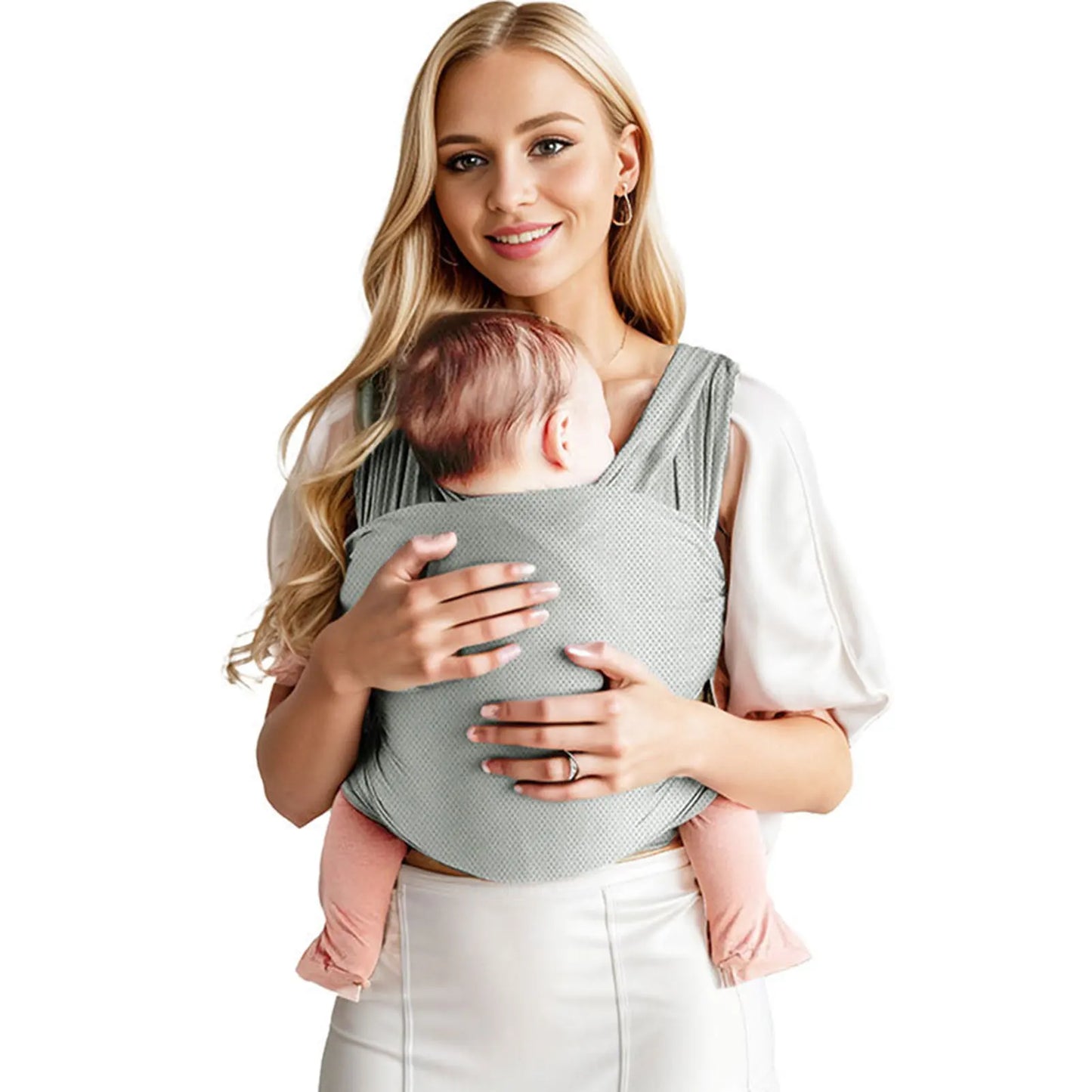 Porte-Bébé Écharpe Extensible 3-en-1 – Ergonomique, Léger & Respirant – Portage Confort 0-36 Mois