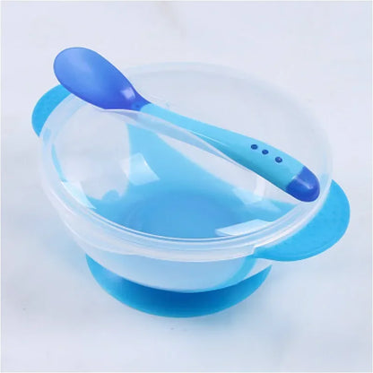 Set Repas Apprentissage bébé avec Cuillère Thermosensible