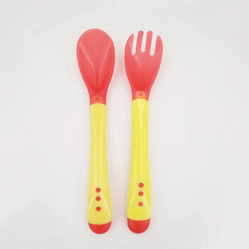Set Repas Apprentissage bébé avec Cuillère Thermosensible