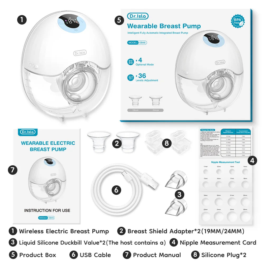 Tire-Lait Électrique Portable – Mains Libres ultra silencieux