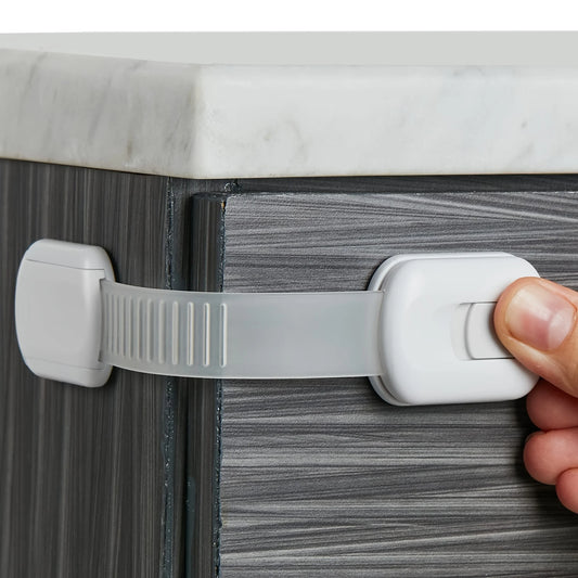 Loquet de Sécurité Bébé Réglable – Protection Enfant pour Placards et Tiroirs