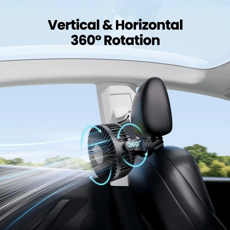 Mini Ventilateur Bébé – Trépied Flexible 360°, 3 Vitesses