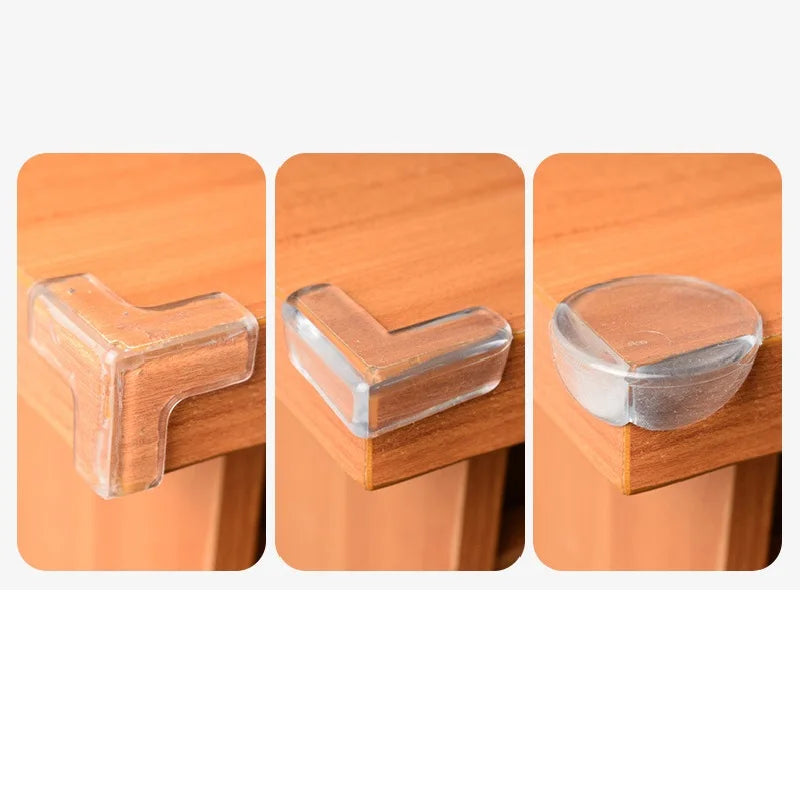 Protections Coins de Table Bébé en Silicone – Antichoc Sécurité Enfant – Lot de 4 ou 10