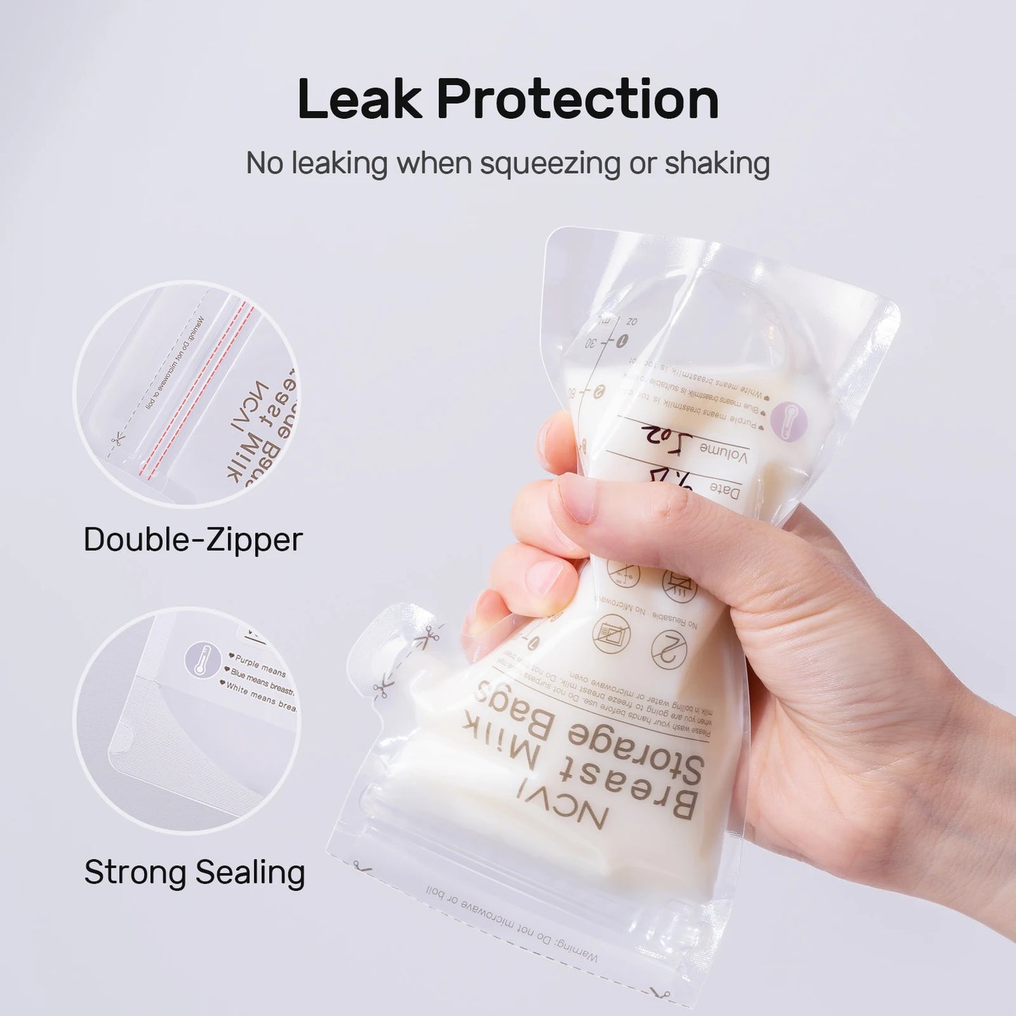 Sachets de Conservation de Lait Maternel 200ml