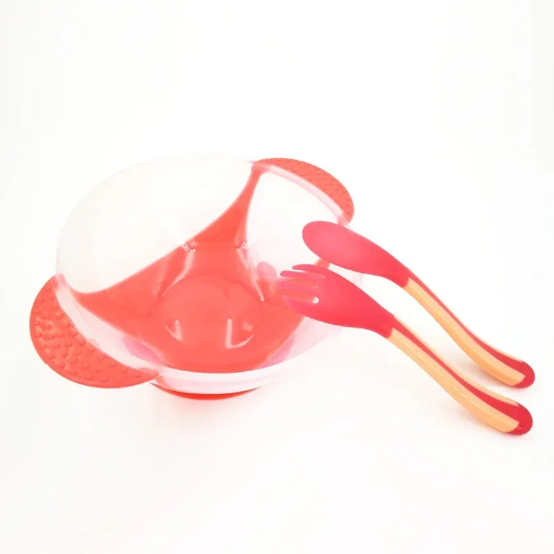 Set Repas Apprentissage bébé avec Cuillère Thermosensible