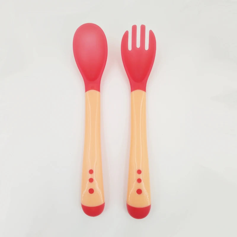 Set Repas Apprentissage bébé avec Cuillère Thermosensible