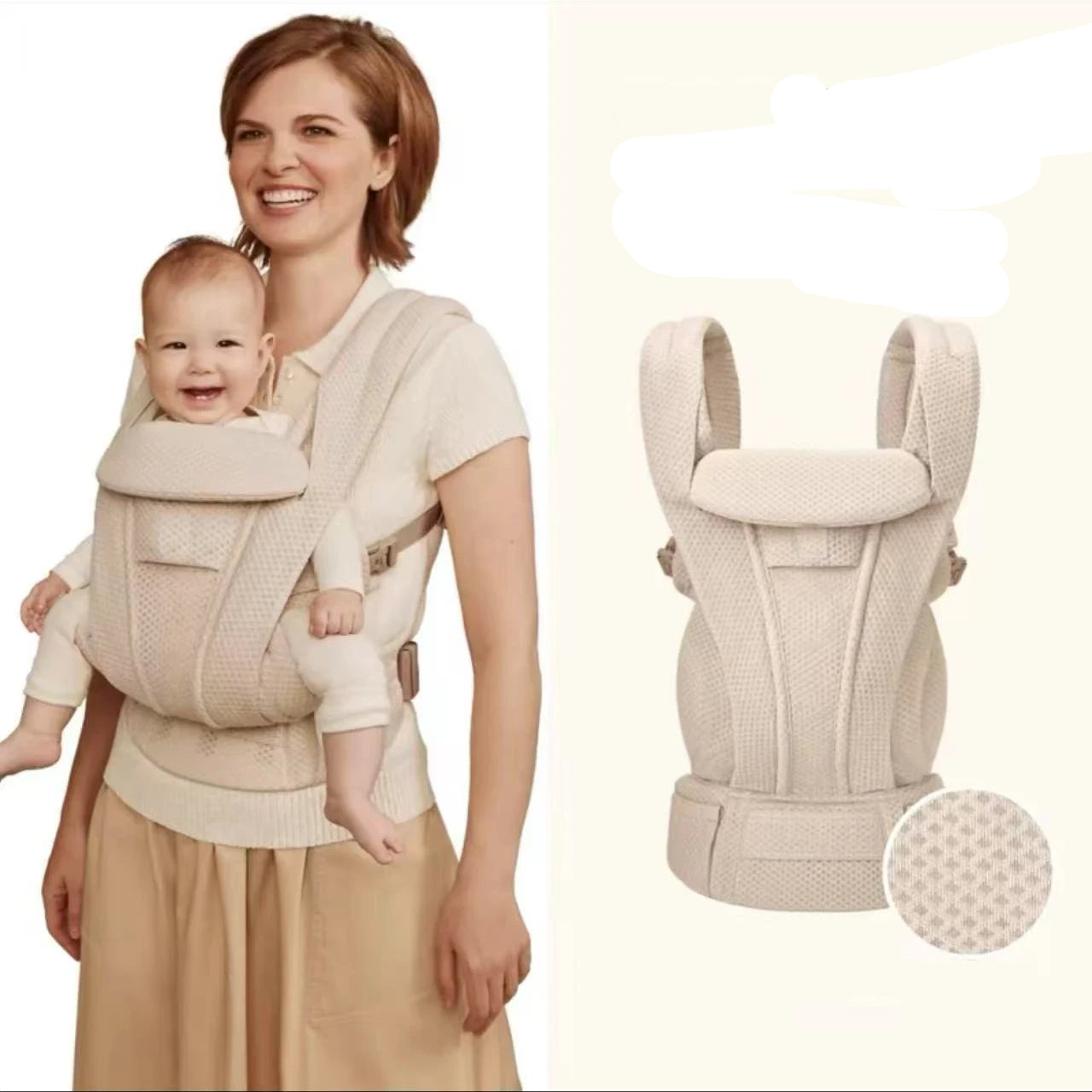 Porte-Bébé Ergonomique Deluxe – Multi-Positions Avant & Dos – Confort Renforcé 0-36 Mois (Jusqu’à 20kg)