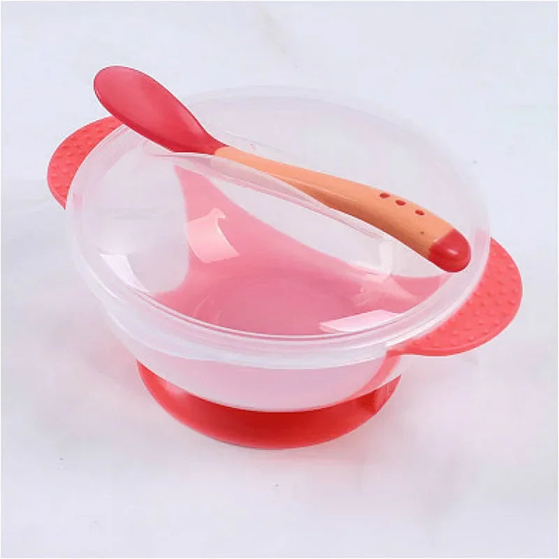 Set Repas Apprentissage bébé avec Cuillère Thermosensible