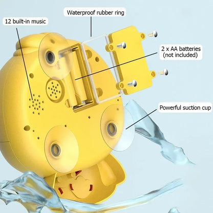 Jouet de Bain Bébé Machine à Bulles Musicale – Canard & Grenouille – Jeu de Bain Ludique et Sensoriel