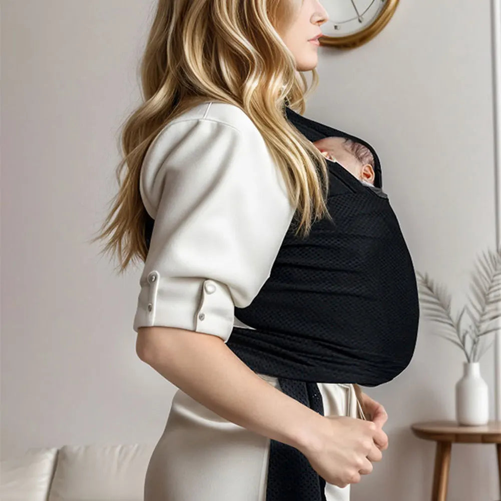 Porte-Bébé Écharpe Extensible 3-en-1 – Ergonomique, Léger & Respirant – Portage Confort 0-36 Mois