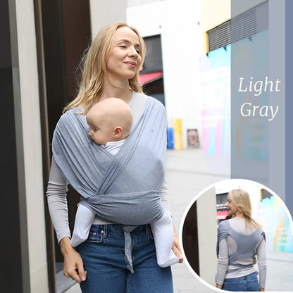Porte-Bébé Écharpe Ergonomique – Portage Ventral Confort & Allaitement – Nouveau-né à 36 Mois