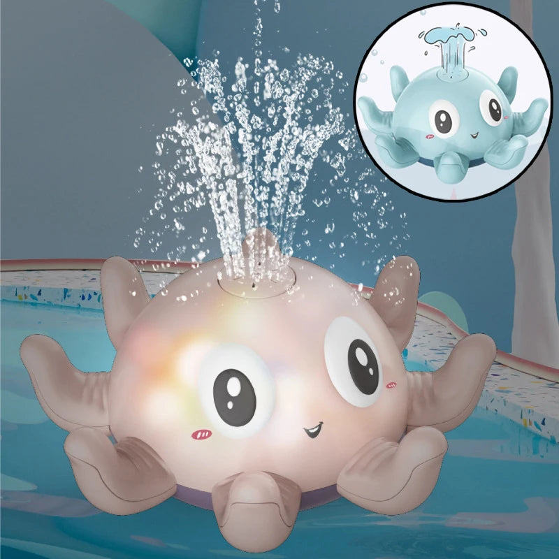 Jouet de Bain Pieuvre Électrique – Fontaine d’Eau Automatique avec LED