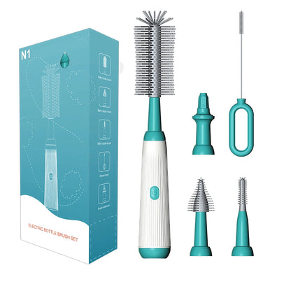 Ensemble de brosses électriques pour biberon Bébé – Silicone - Multi-Usage