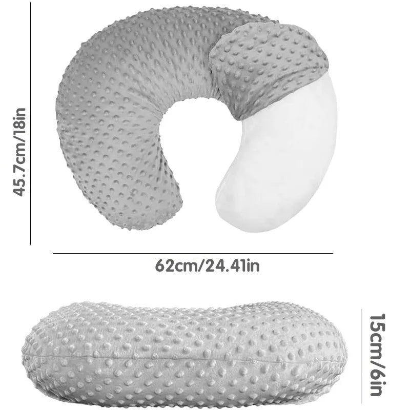 Coussin d’Allaitement Bébé en Forme U – Déhoussable