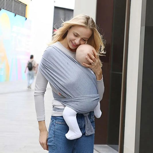 Porte-Bébé Écharpe Ergonomique – Portage Ventral Confort & Allaitement – Nouveau-né à 36 Mois