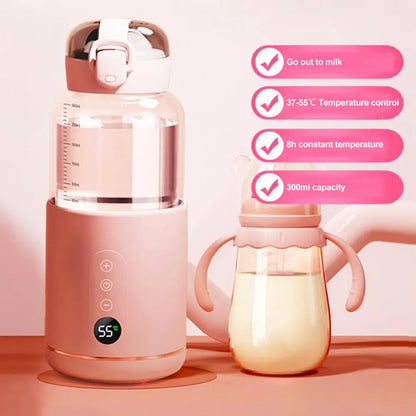 Chauffe-Biberon Sans Fil 300ml avec Température Réglable