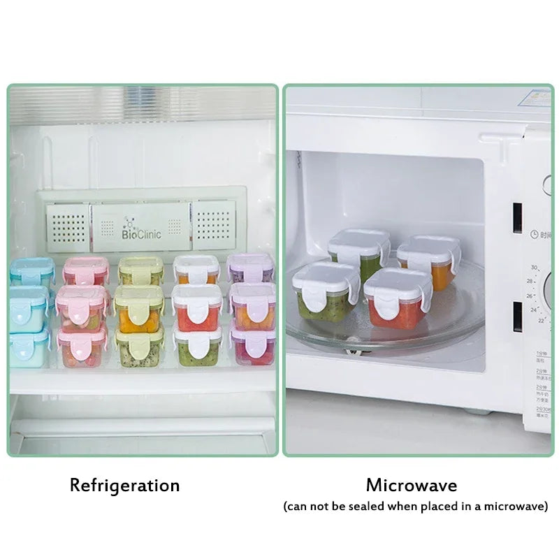 Boîtes de Conservation Hermétiques Sans BPA 60ml x4