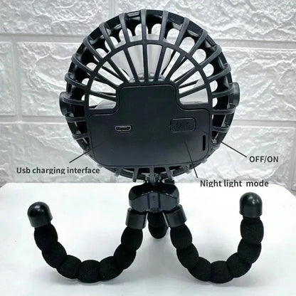 Ventilateur Bébé Sans Pales Rechargeable USB - Pliable & Multifonction