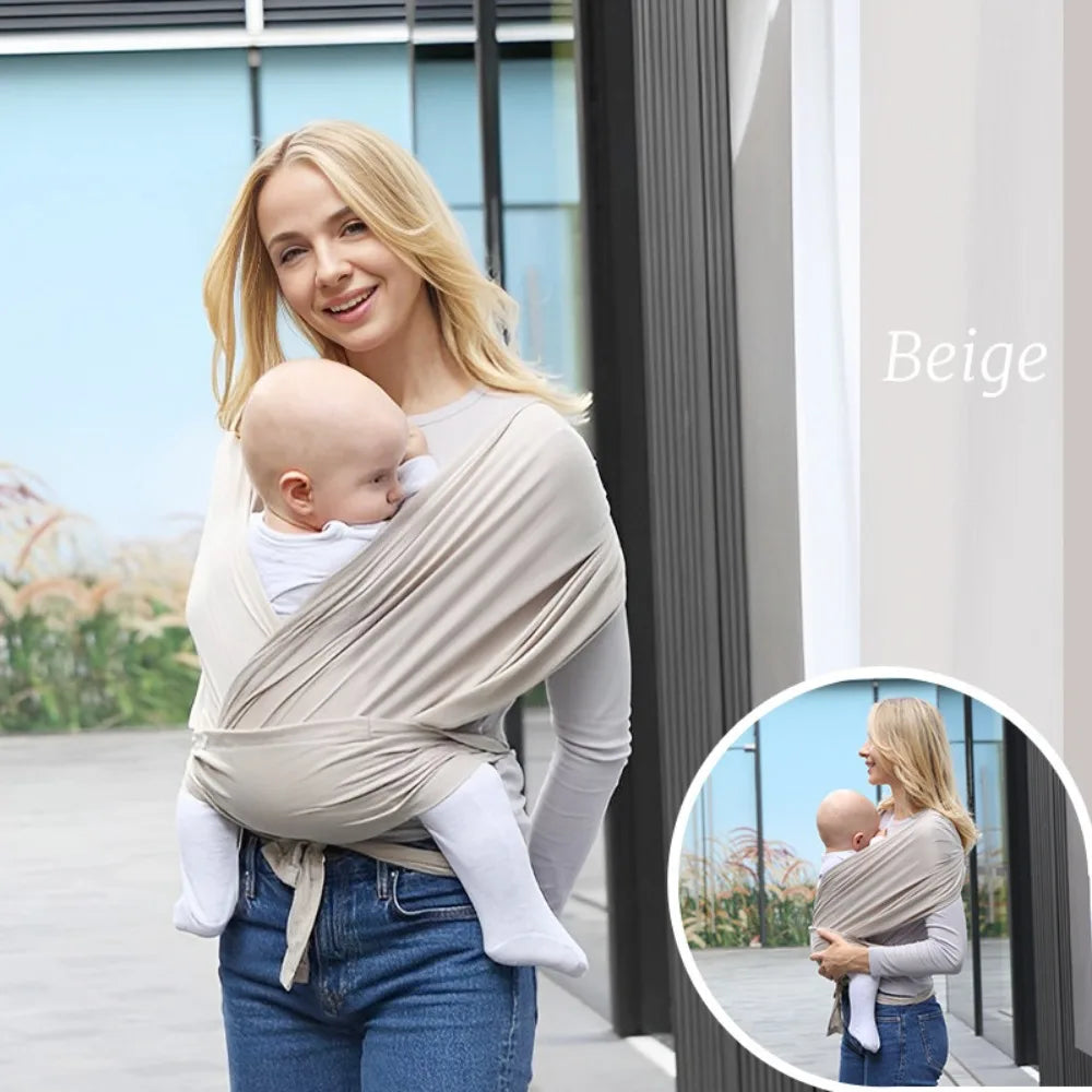 Porte-Bébé Écharpe Ergonomique – Portage Ventral Confort & Allaitement – Nouveau-né à 36 Mois
