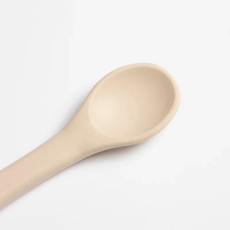 Set Cuillère & Fourchette Bébé en Silicone – Sans BPA & Antidérapant