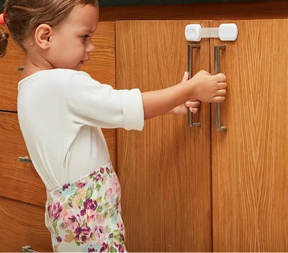 Loquet de Sécurité Bébé Réglable – Protection Enfant pour Placards et Tiroirs