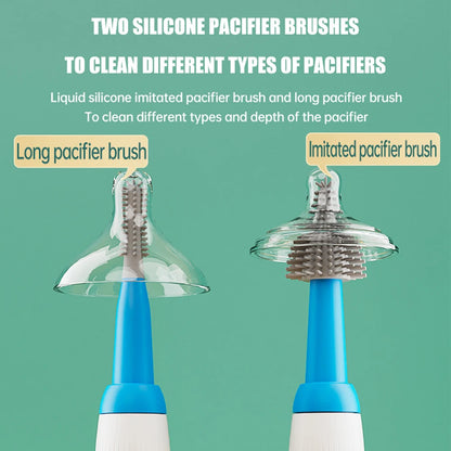 Ensemble de brosses électriques pour biberon Bébé – Silicone - Multi-Usage