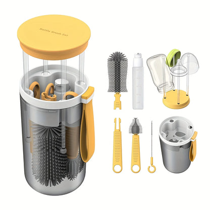 Kit Brosse Biberon Portable – Égouttoir & Accessoires