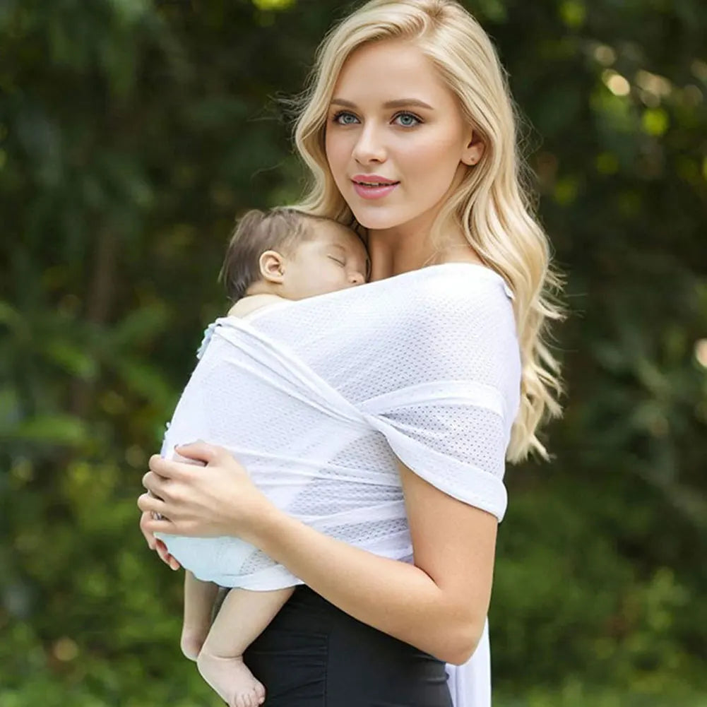 Porte-Bébé Écharpe Extensible 3-en-1 – Ergonomique, Léger & Respirant – Portage Confort 0-36 Mois