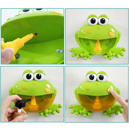 Jouet de Bain Bébé Machine à Bulles Musicale – Canard & Grenouille – Jeu de Bain Ludique et Sensoriel