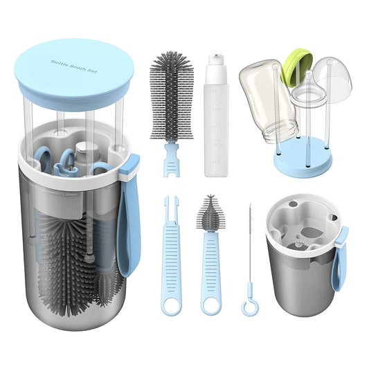 Kit Brosse Biberon Portable – Égouttoir & Accessoires