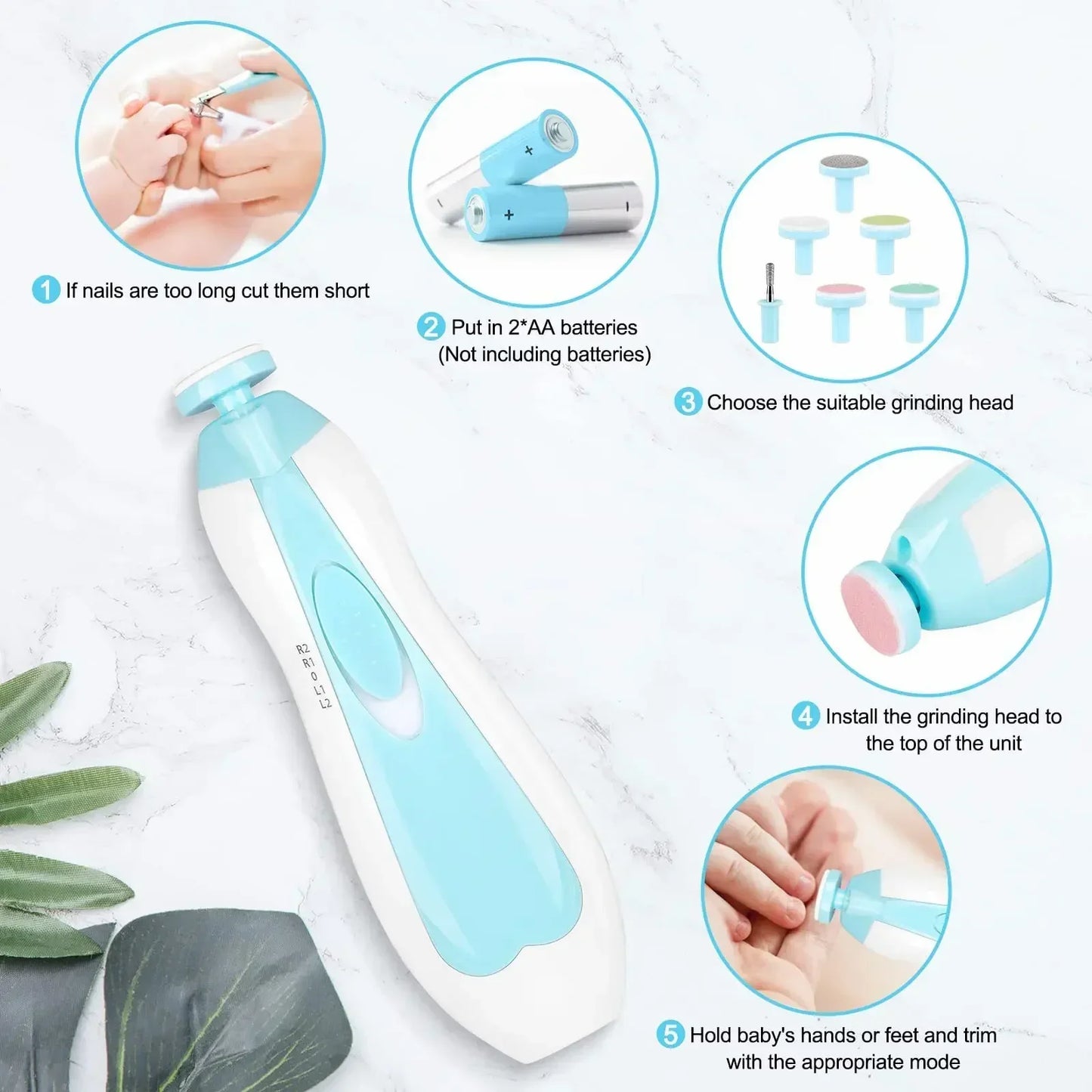 Lime à Ongles Électrique Pour Bébé
