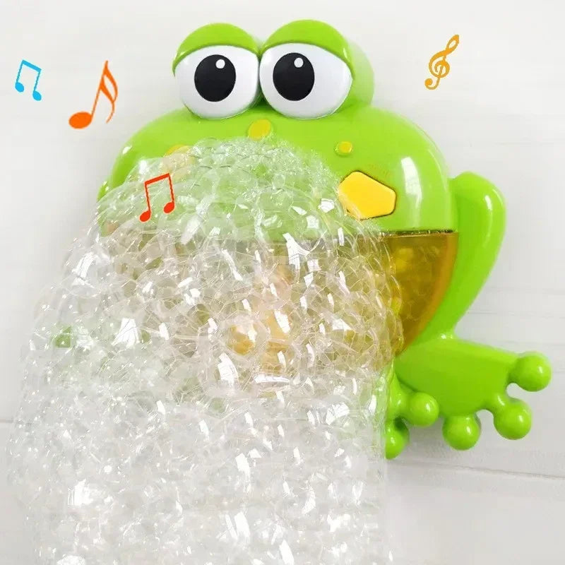 Jouet de Bain Bébé Machine à Bulles Musicale – Canard & Grenouille – Jeu de Bain Ludique et Sensoriel