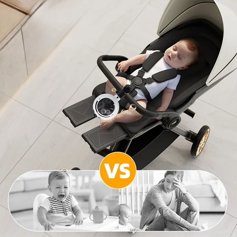 Berceur à Vibrations Portable pour Poussette et Lit à Barreaux – Aide au Sommeil Bébé