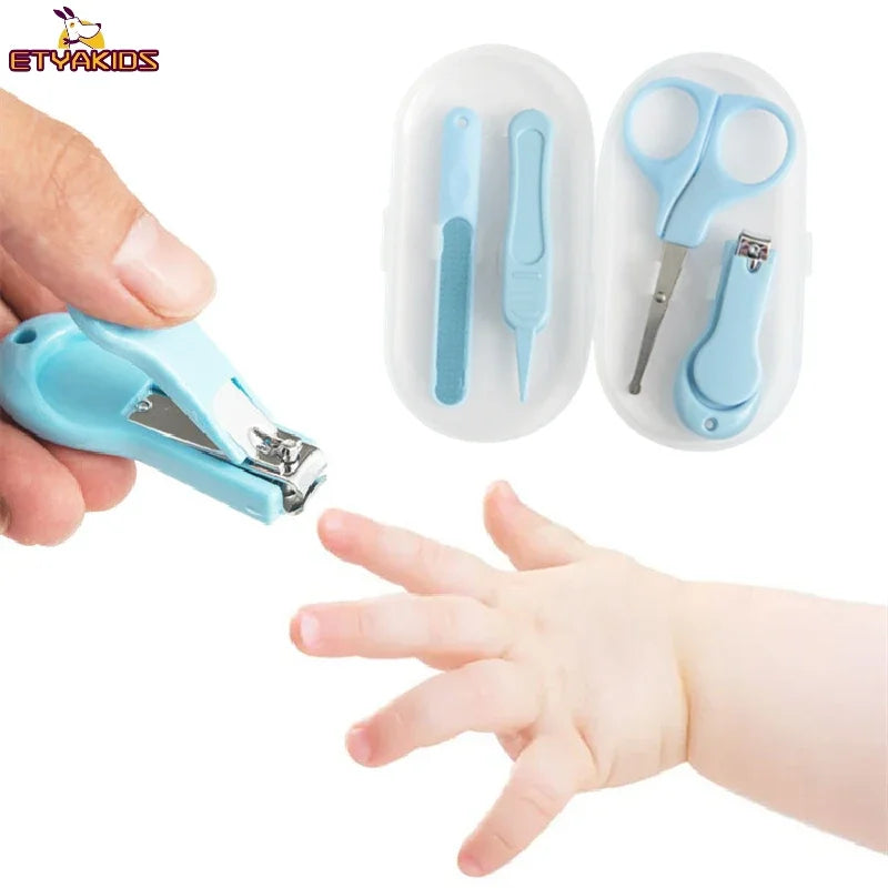 Kit Soin des Ongles 4 en 1 Nouveau-Né & Enfant Sécurisé