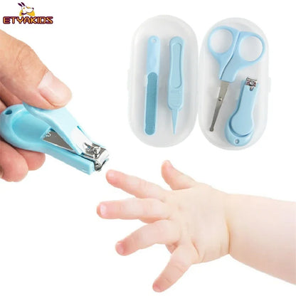 Kit Soin des Ongles 4 en 1 Nouveau-Né & Enfant Sécurisé