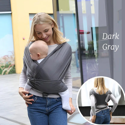 Porte-Bébé Écharpe Ergonomique – Portage Ventral Confort & Allaitement – Nouveau-né à 36 Mois