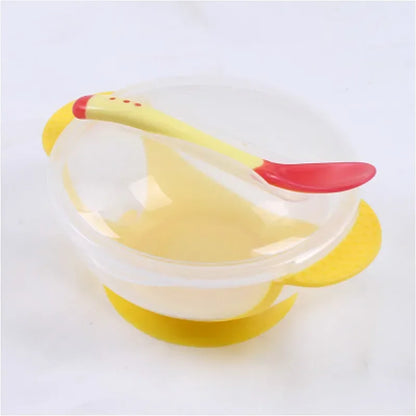 Set Repas Apprentissage bébé avec Cuillère Thermosensible