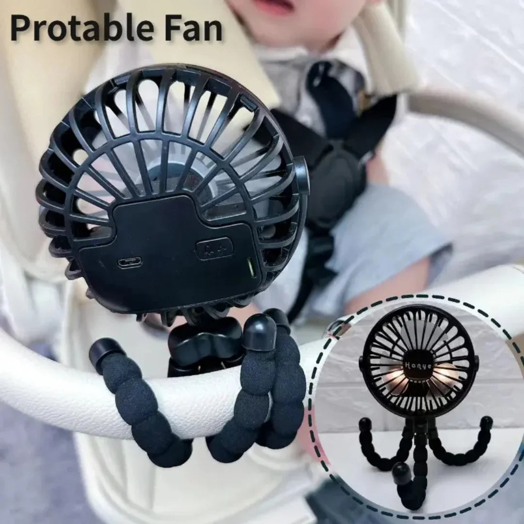 Ventilateur Bébé Sans Pales Rechargeable USB - Pliable & Multifonction