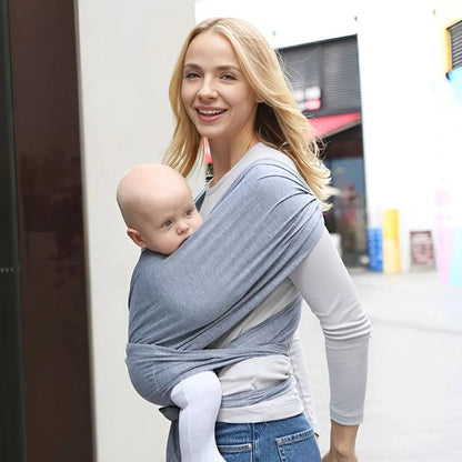 Porte-Bébé Écharpe Ergonomique – Portage Ventral Confort & Allaitement – Nouveau-né à 36 Mois