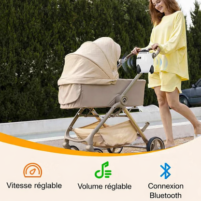 Berceur à Vibrations Portable pour Poussette et Lit à Barreaux – Aide au Sommeil Bébé