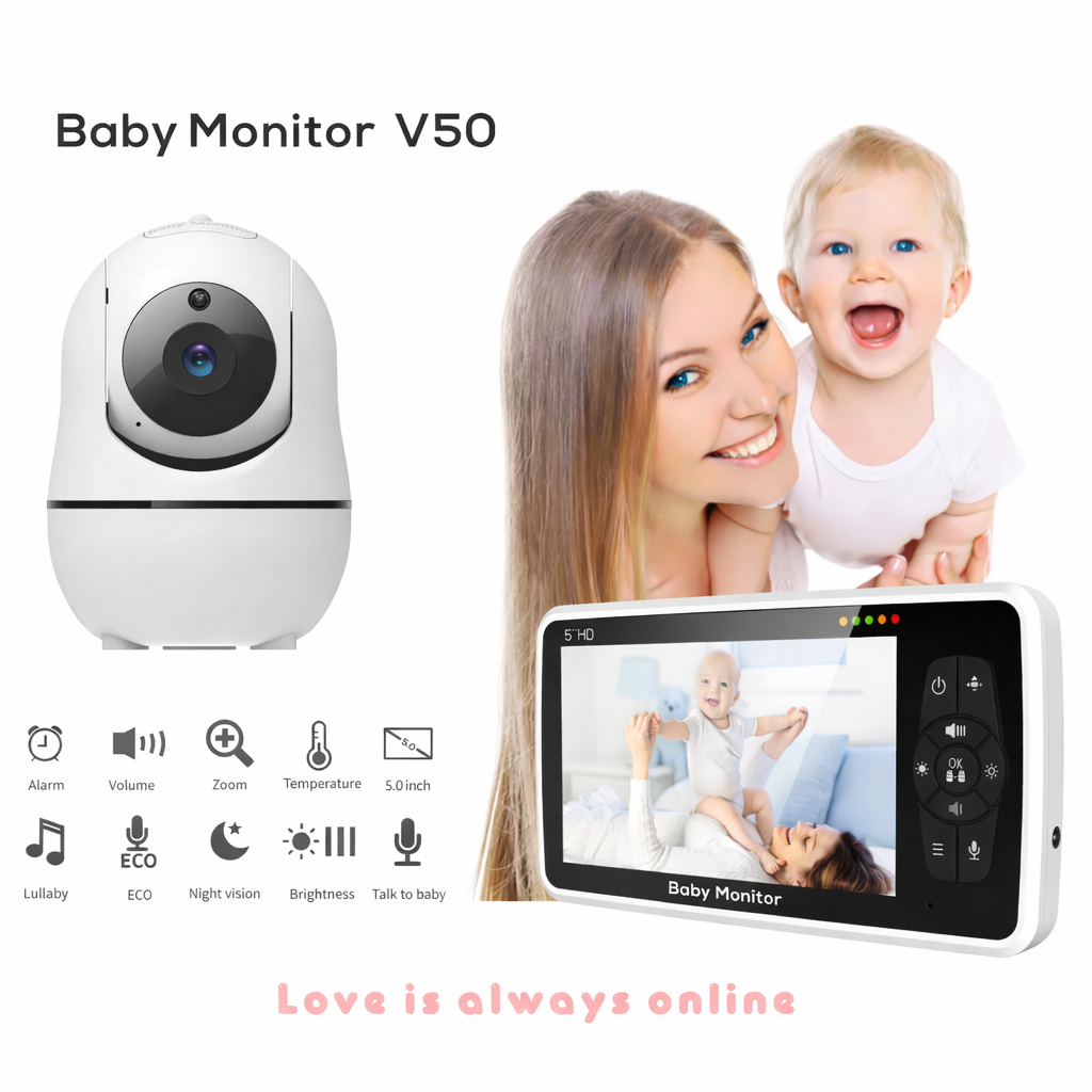 Babyphone Vidéo Double Caméra sans Wifi