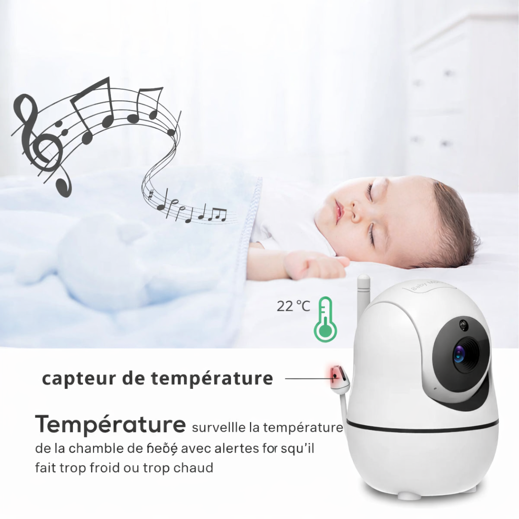 Babyphone Vidéo Double Caméra sans Wifi